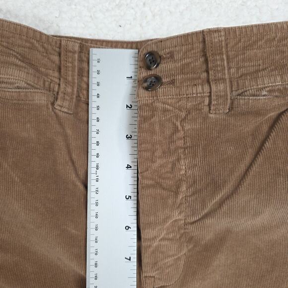 Faherty Pants Women's 28 Brown Corduroy Wide Leg High Rise - Picture 8 of 11